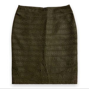 Cynthia Rowley Women’s Skirt Size 4 Classic Pencil Black Textured Print